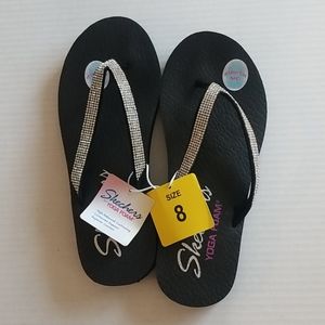 Skechers Women's Meditation Wedge Flip-Flops